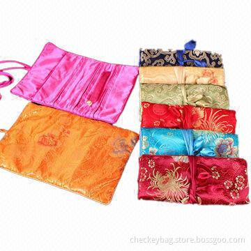 Jewelry Pouch, Made of Silk and Satin